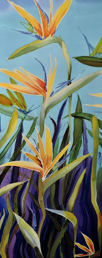 Birds of Paradise Painting by Mary Gorman