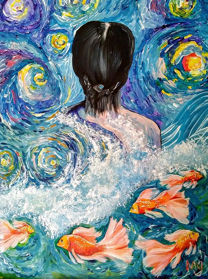Birth of Aphrodite Painting by Mindy Gibbs