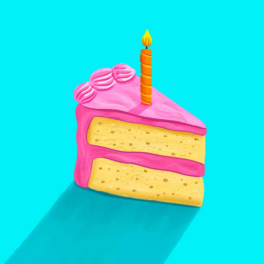Birthday Cake Digital Art by Nicole Wilson - Pixels