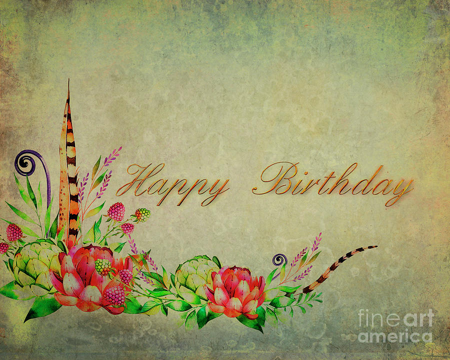 Birthday Greetings Digital Art by Edmund Nagele FRPS