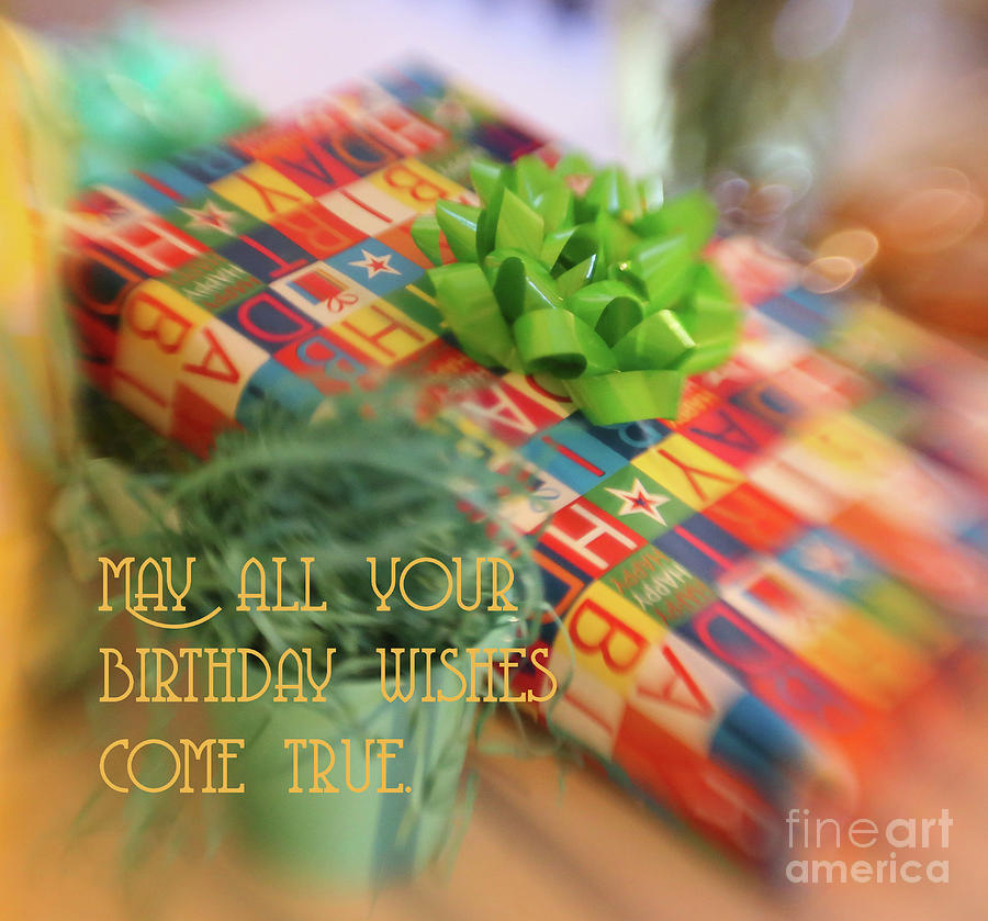 Birthday Photograph - Birthday Wishes by Natural Abstract Photography