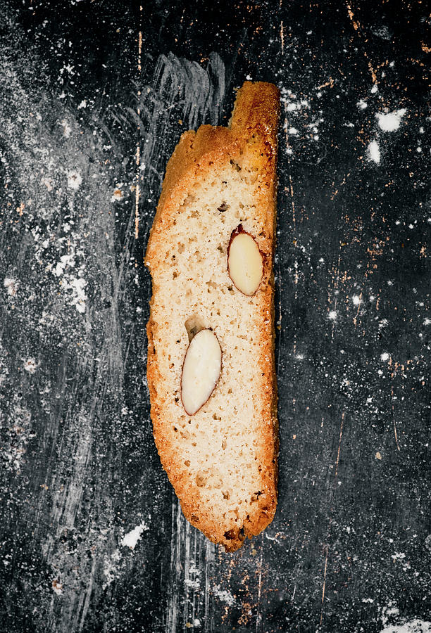 Biscotti With Almonds, Directly Above Photograph by Johner Images
