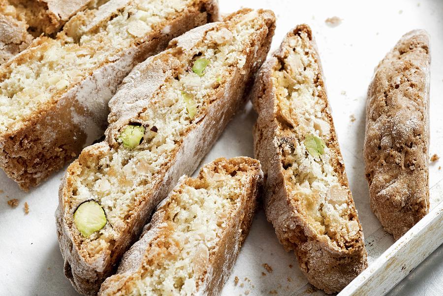 Biscotti With Pistachios Photograph by Lode Greven Photography