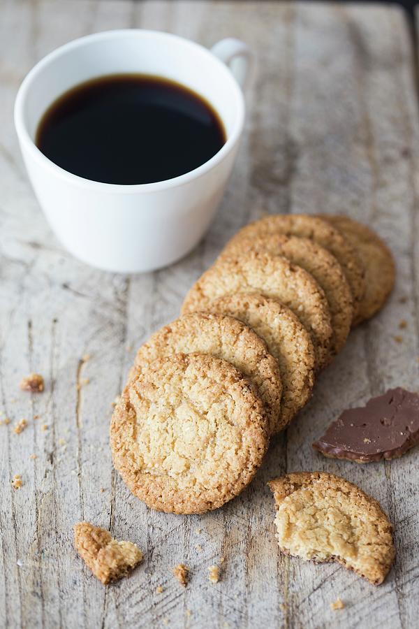 Biscuits And Coffee Photograph by Malgorzata Laniak