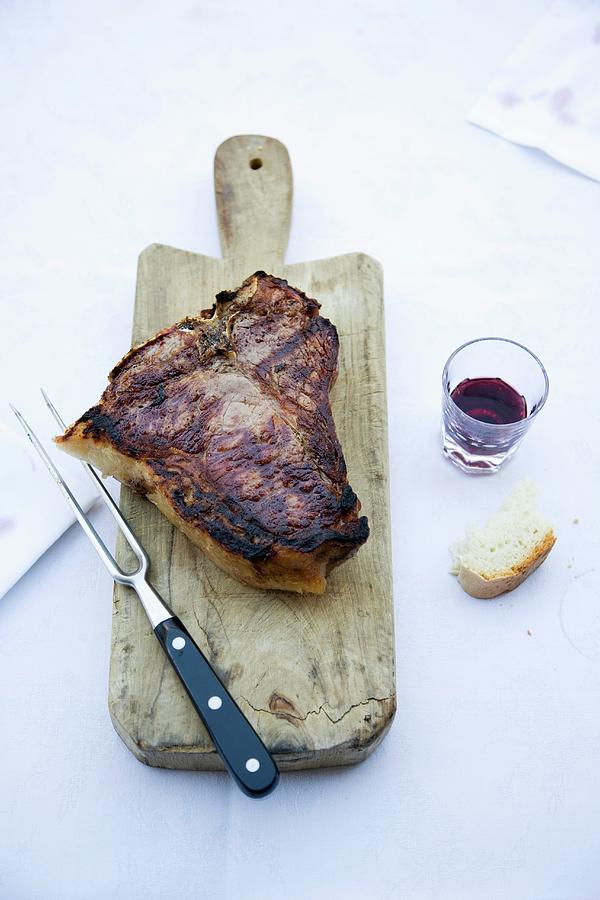 Bistecca Alla Fiorentina florentine-style Traditional Grilled Steak, Italy Photograph by Michael Wissing
