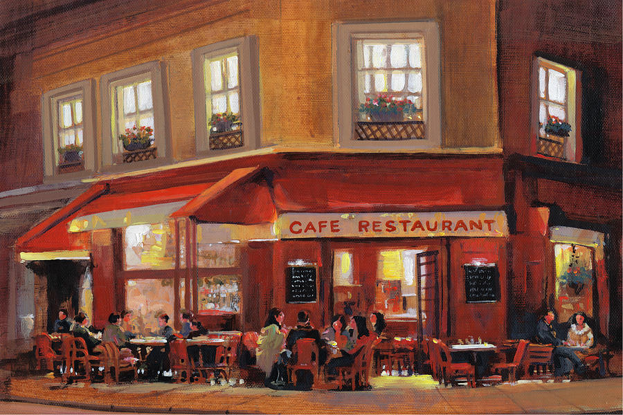 Bistro II Painting by Tim Otoole - Fine Art America