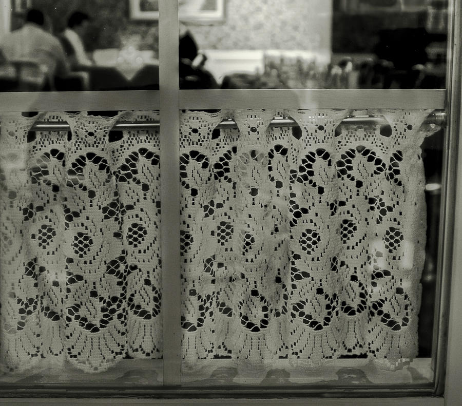 Bistro Window In Quebec, Canada Photograph