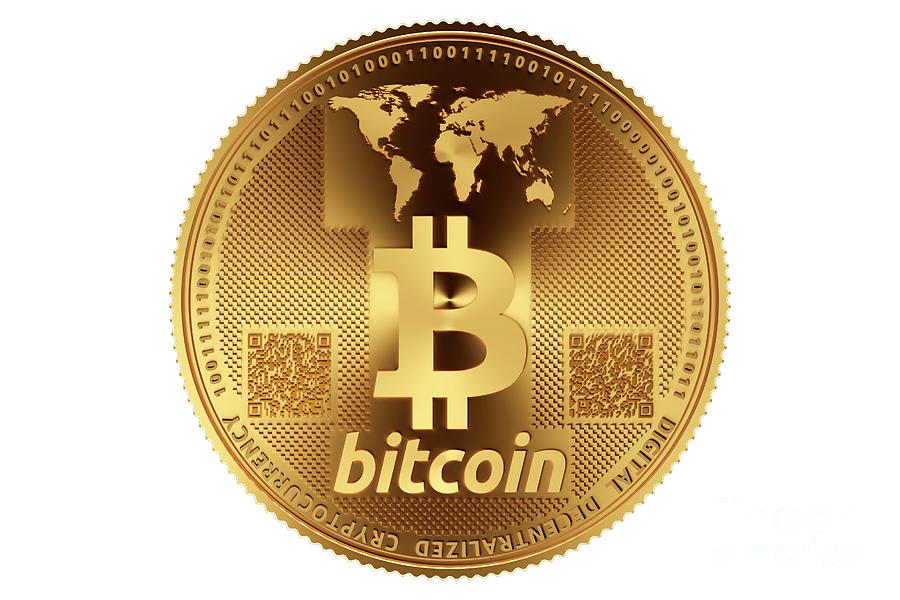 Bitcoin Cryptocurrency Photograph by Patrick Landmann/science Photo Library
