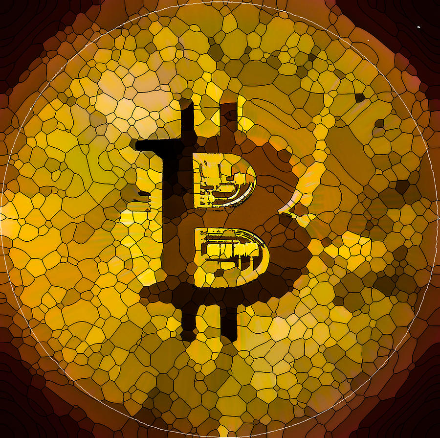 Bitcoin Painting by Jeelan Clark