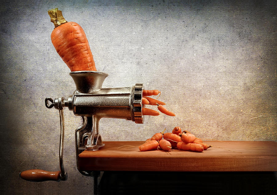 Carrot Photograph - Bits And Pieces by Paul Wullum