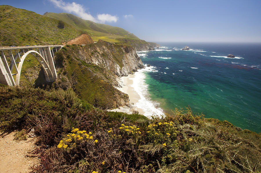 Bixby Bridge Photograph by Copyright © Sunil Chaturvedi. All Rights Reserved.