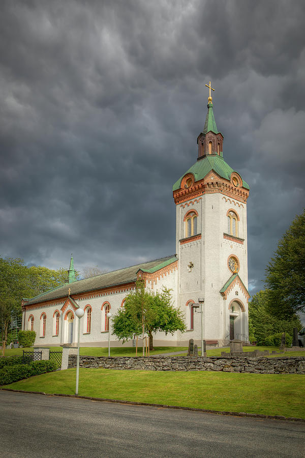 Bjorketorp Church - Vertical 01053 Photograph by Kristina Rinell