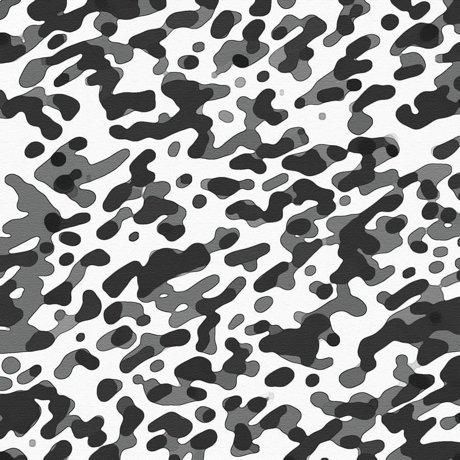 Black and White Abstract Pattern Digital Art by Jared Davies - Pixels