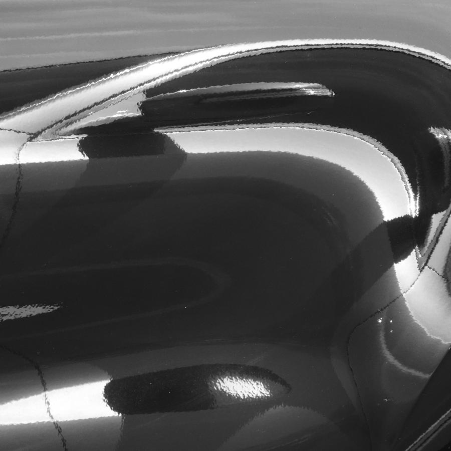 Car Photograph - Black and White Abstraction by Bill Tomsa