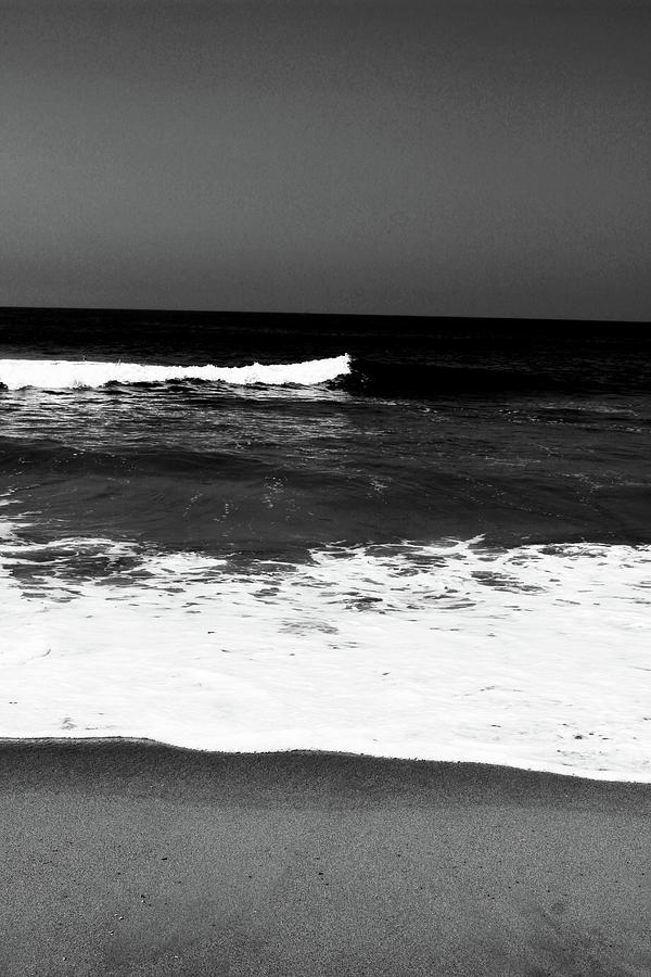 Black and White Beach 5- Art by Linda Woods Photograph by Linda Woods