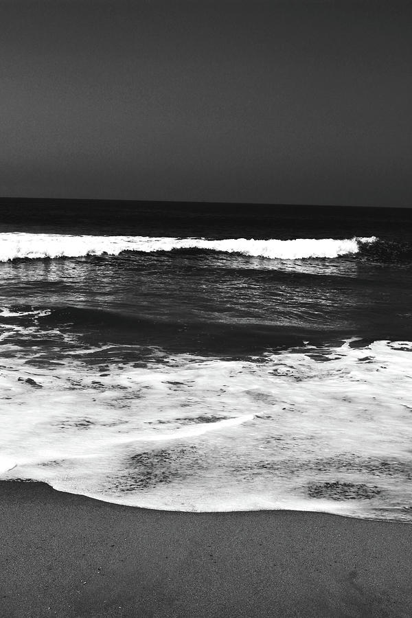 Black and White Beach 6- Art by Linda Woods Photograph by Linda Woods