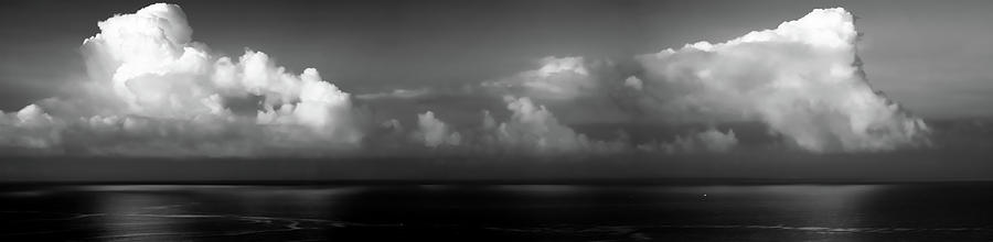Black and White Clouds - Panorama Photograph by Christopher Johnson