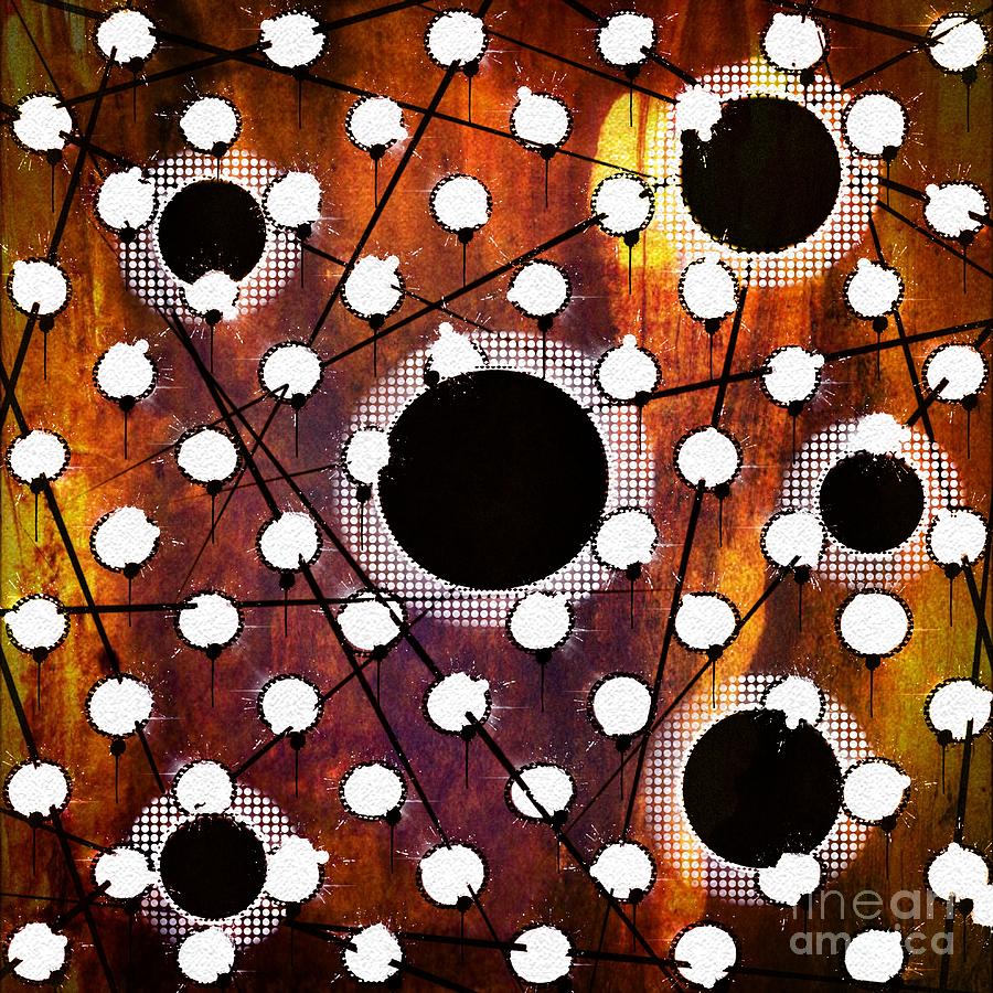 Black and White Dots-Pattern Art Digital Art by Lauries Intuitive