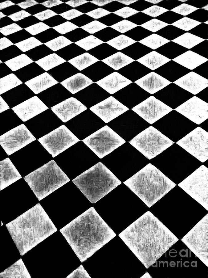 Black and white floor tile by Odon Czintos Black and white floor tile by Odon Czintos