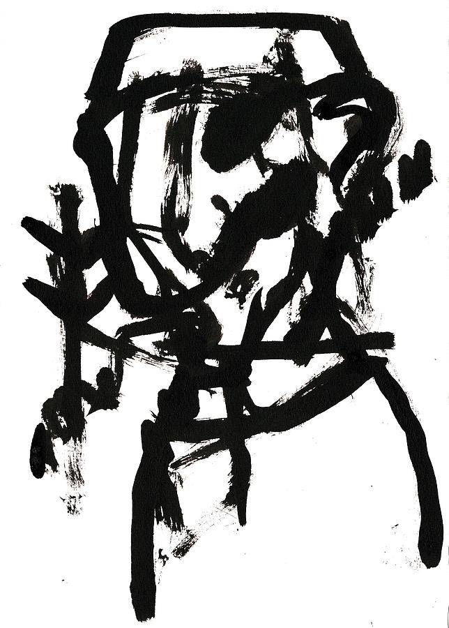 Black and White Ink Sketch 6 Drawing by Edgeworth Johnstone