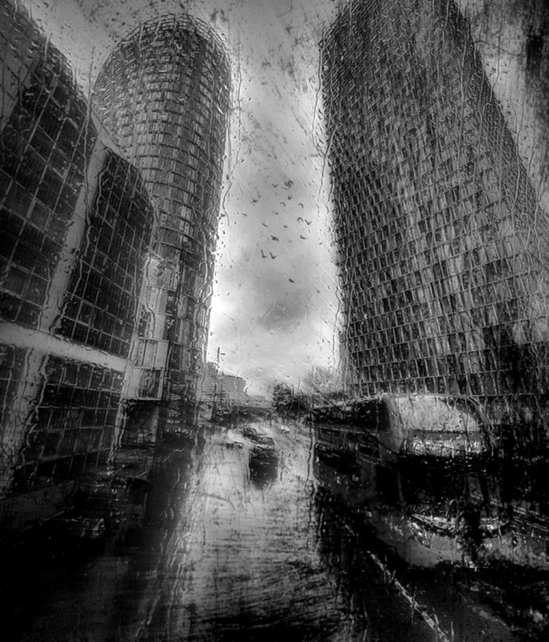 Street Photograph - Black And White London by Robert Fabrowski
