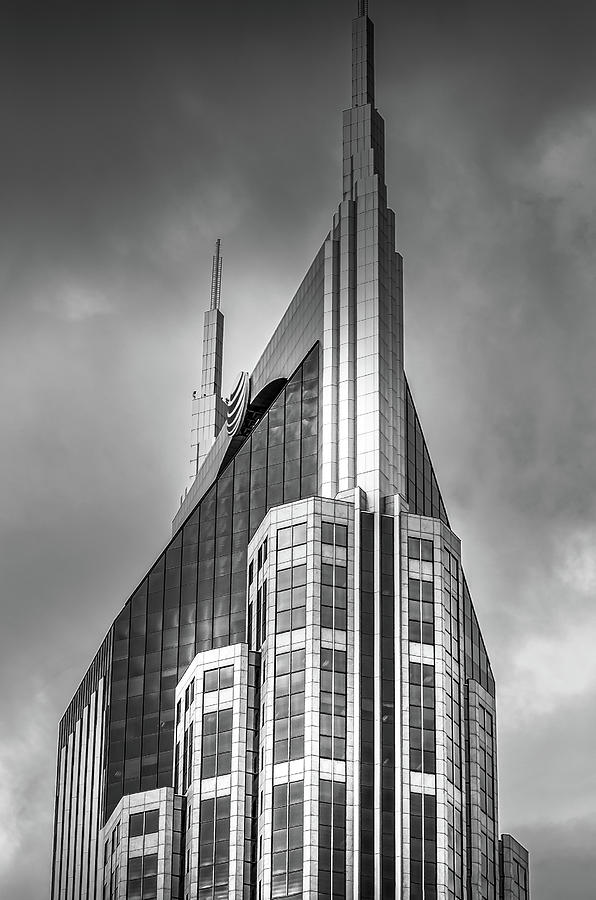 Black And White Modern Building In Nashville Photograph