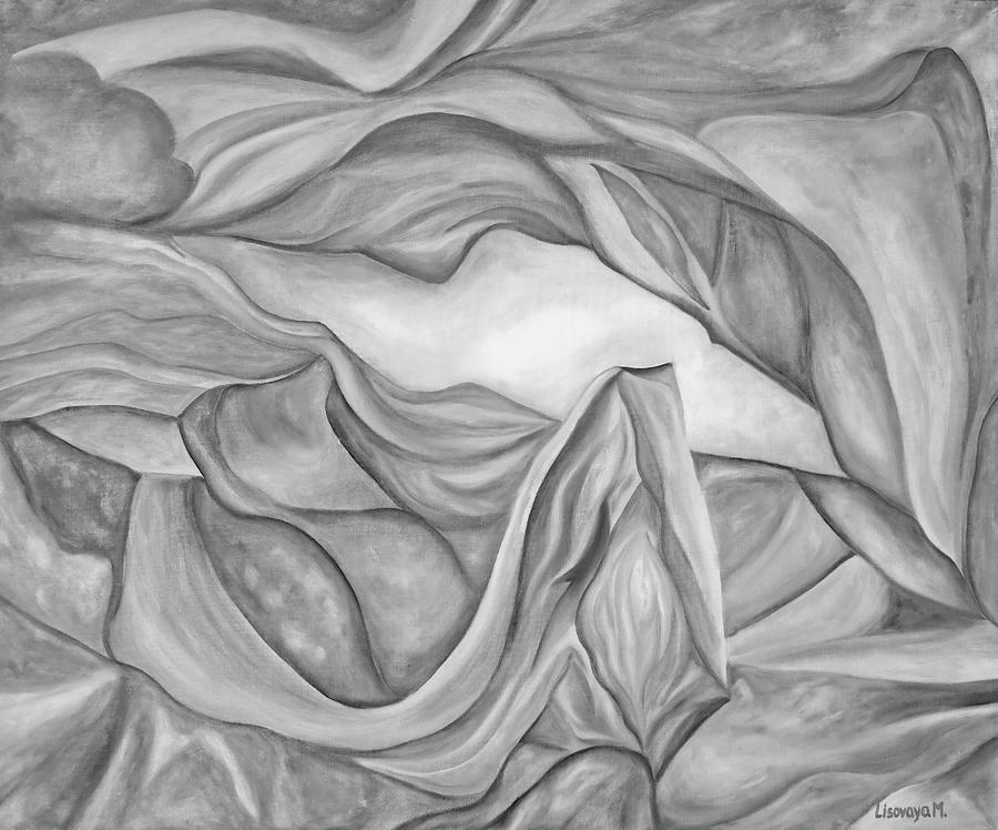 Bw. Pastel Tone. Antelope Canyon Textile. The Beginning. Colorful And Over 30 Monochromatic. Painting