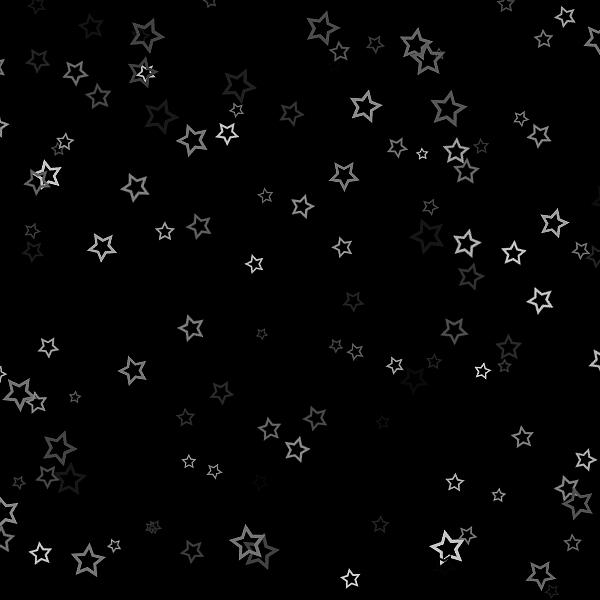 Black Stars Digital Art - Black and White Stars by Abagail Wells
