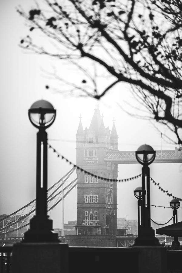City Photograph - Black And White Tower Bridge, Iconic by Matthew Williams-Ellis Photography