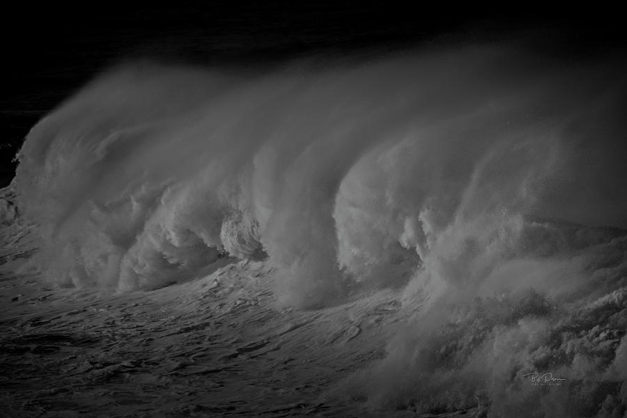 Black and White wave Photograph by Bill Posner