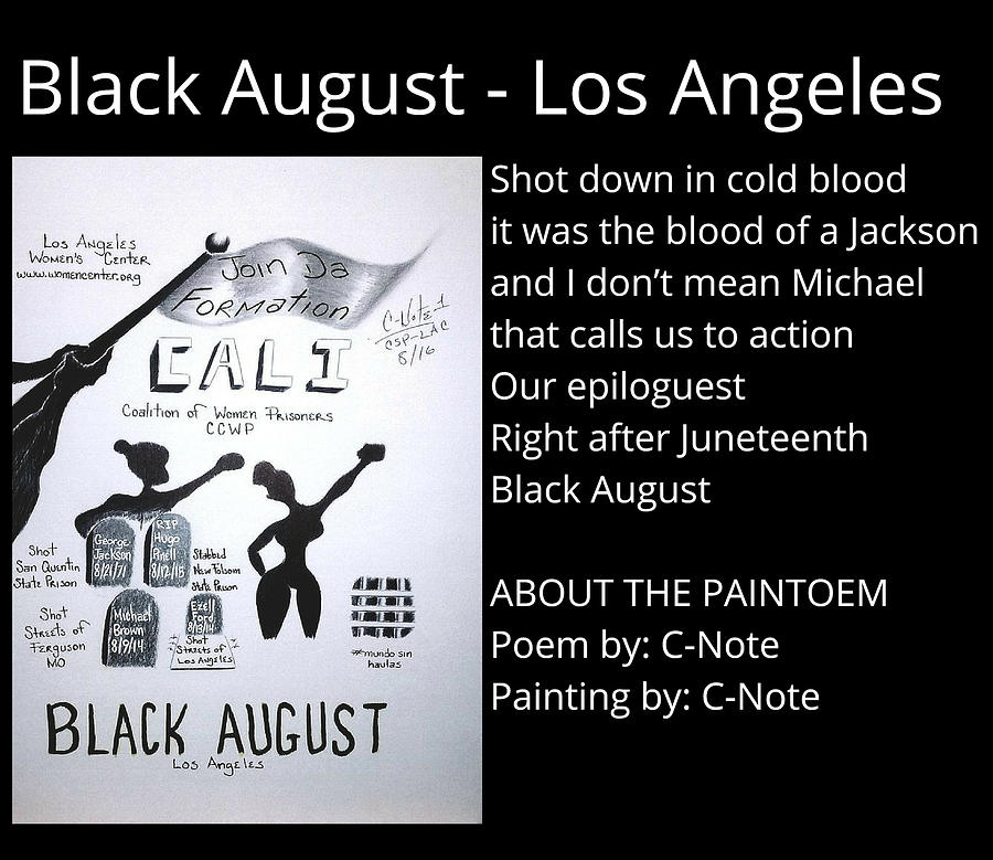 Black August - Los Angeles Paintoem Digital Art by Donald C-Note Hooker