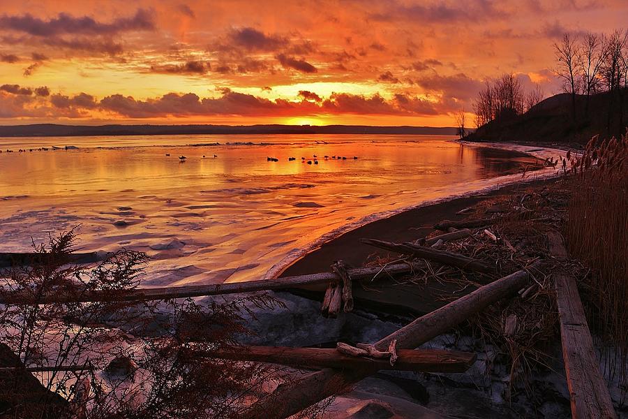 Black Beach Sunrise Photograph by Thomas McGuire Pixels