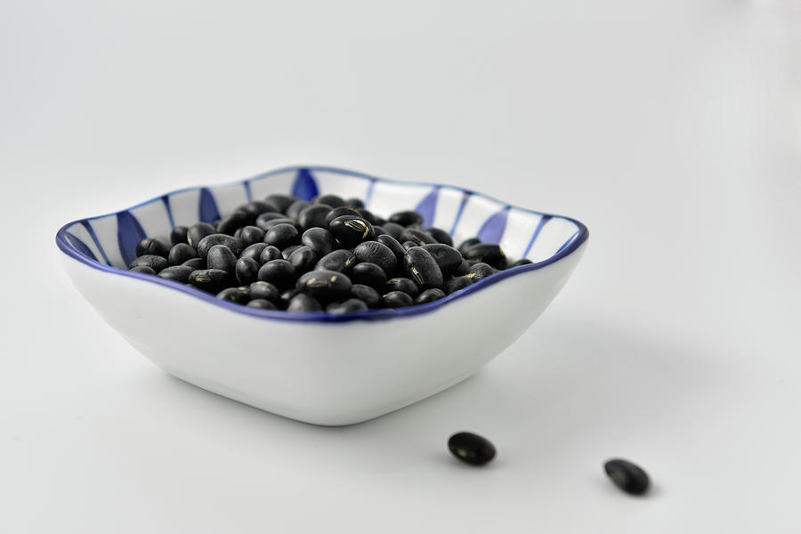 Black Beans In Bowl Photograph by Yijun Chen