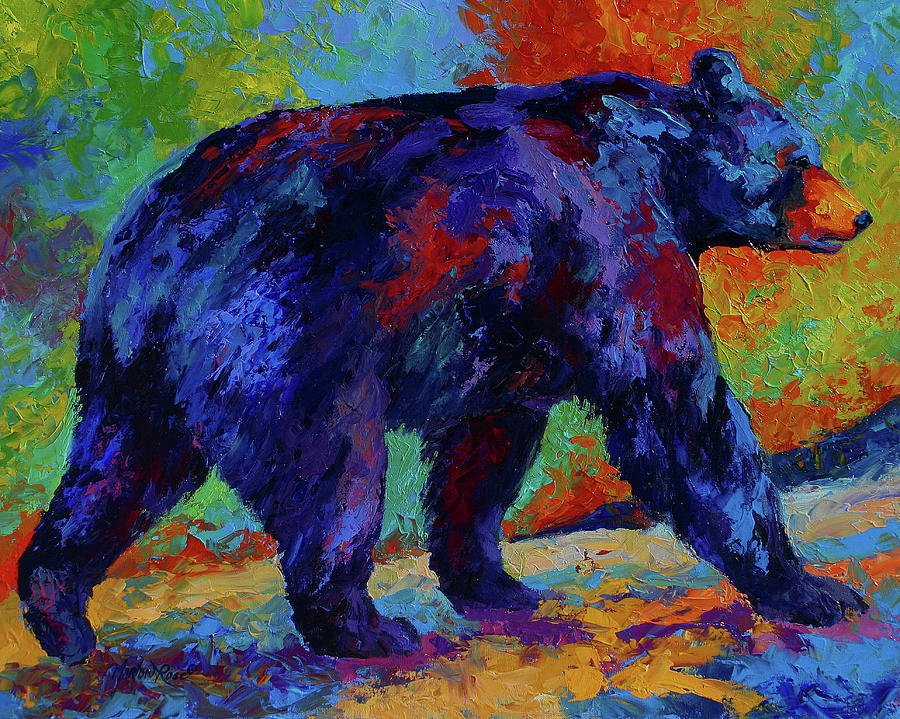 Wildlife Painting - Black Bear 3 by Marion Rose