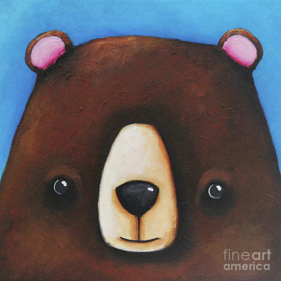 Black bear Painting by Lucia Stewart