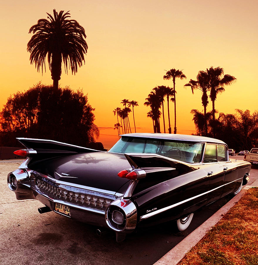 Black Cadillac Sunset Photograph By Larry Butterworth Fine Art America