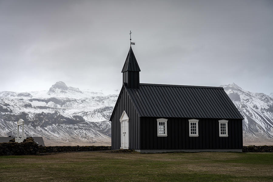 Black Church Photograph by Dieter Reichelt