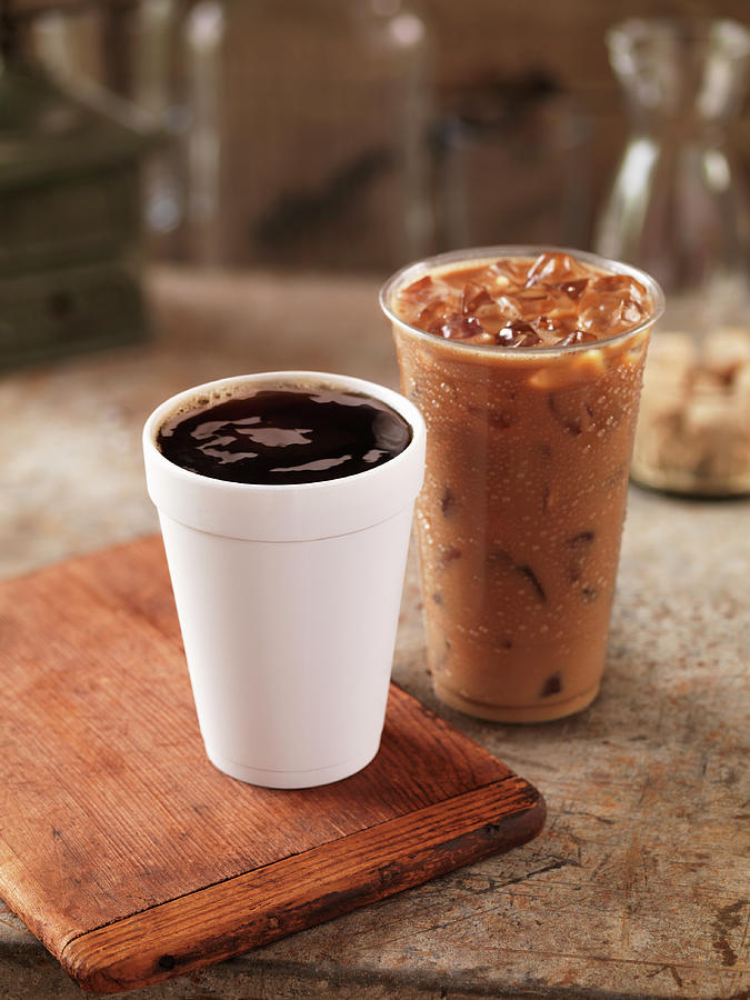 Black Coffee And Iced Coffee Photograph by Jim Scherer
