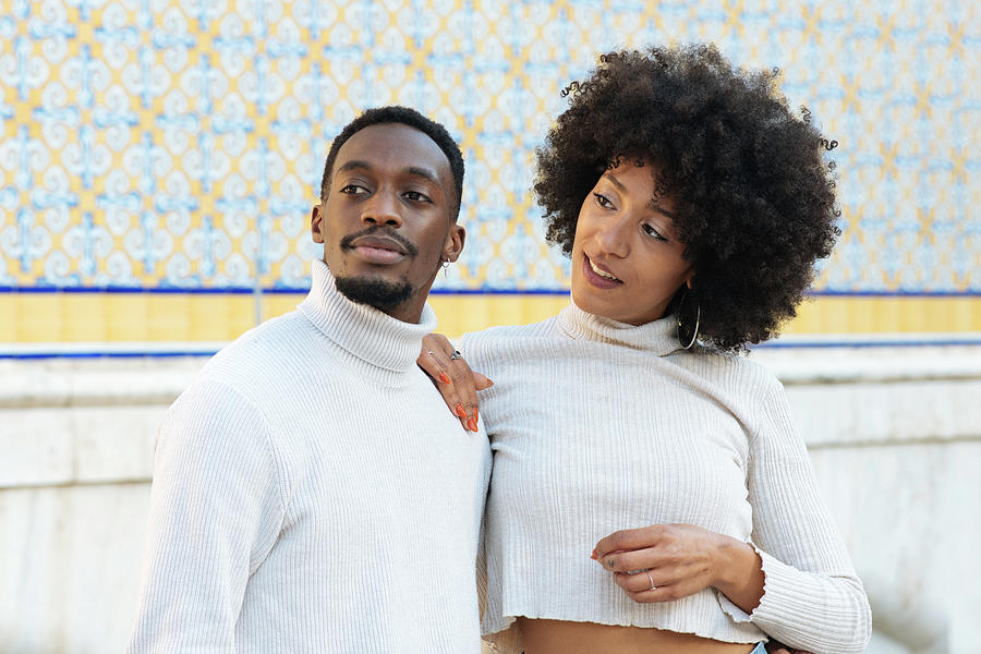 Black Couple In A Smart Pose At Valencia Market Photograph by Cavan ...