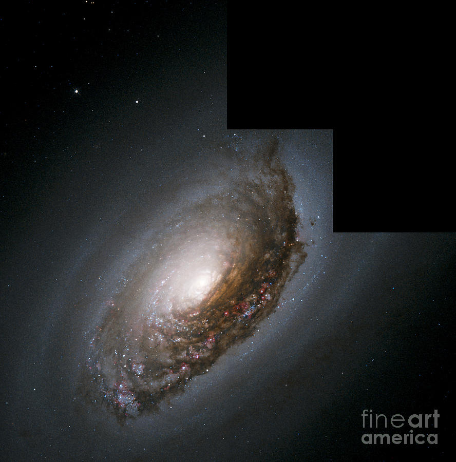Black Eye Galaxy (m64) Photograph by Nasa/esa/stsci/hubble Heritage Team/science Photo Library