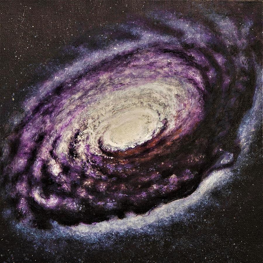 Interstellar Painting - Black-Eyed Galaxy by Charles Hill