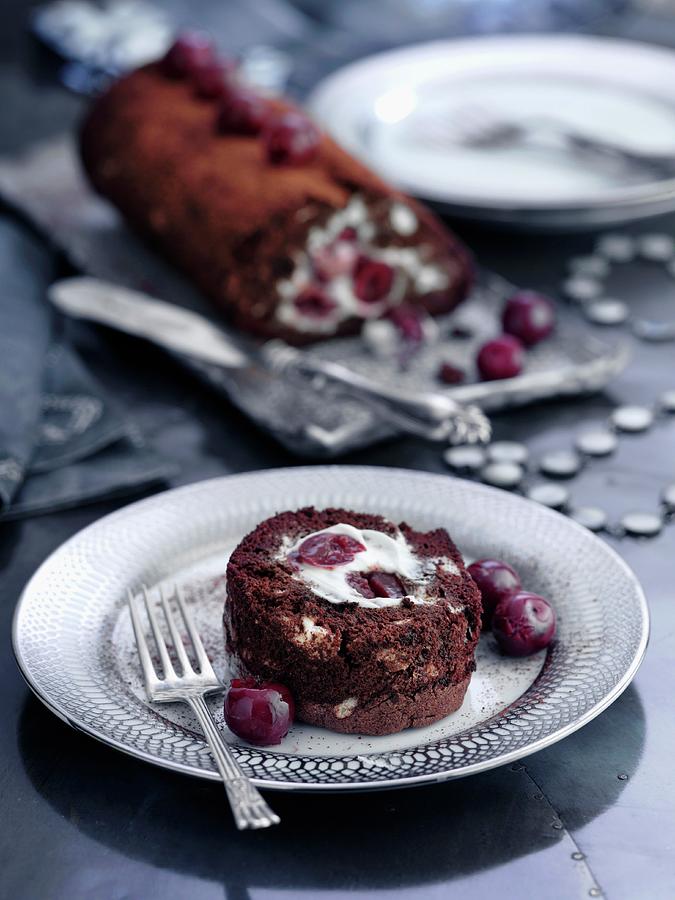 Black Forest Swiss Roll Photograph by Gareth Morgans