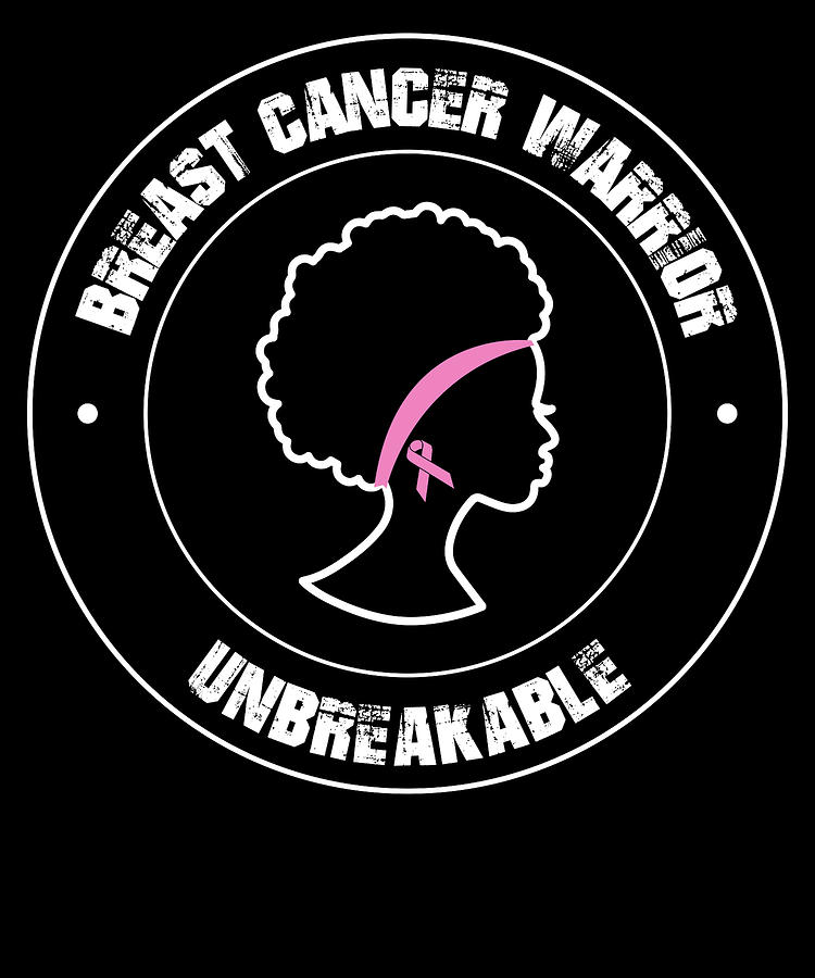 Black Girl Pink Ribbon Breast Cancer Black Women Breast Cancer Digital ...