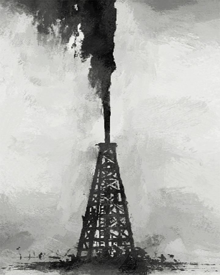 Spindletop Mixed Media by Matthew Thornton Fine Art America