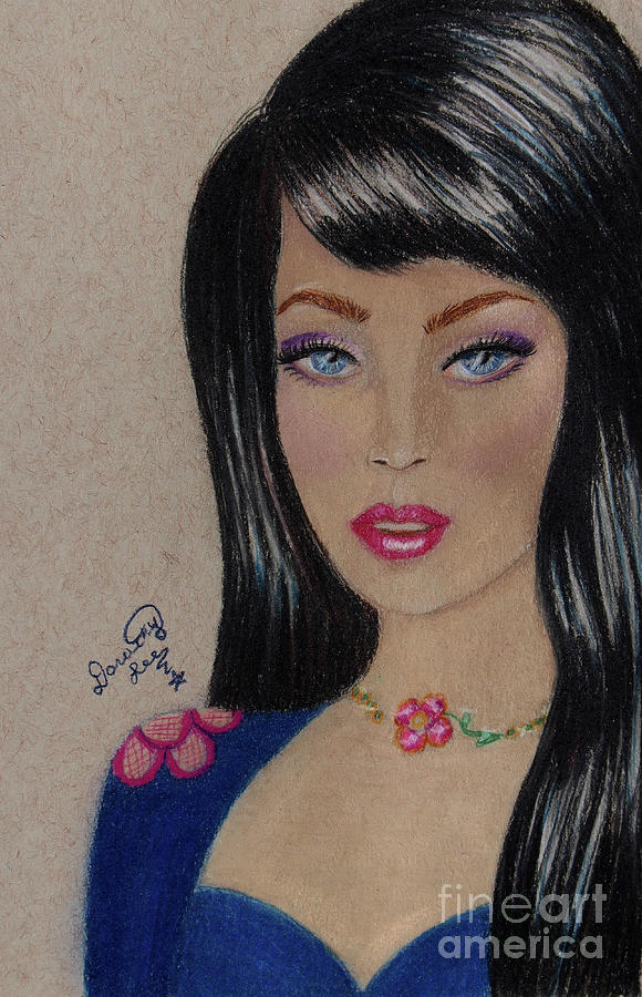Black Haired Beauty Painting by Dorothy Lee