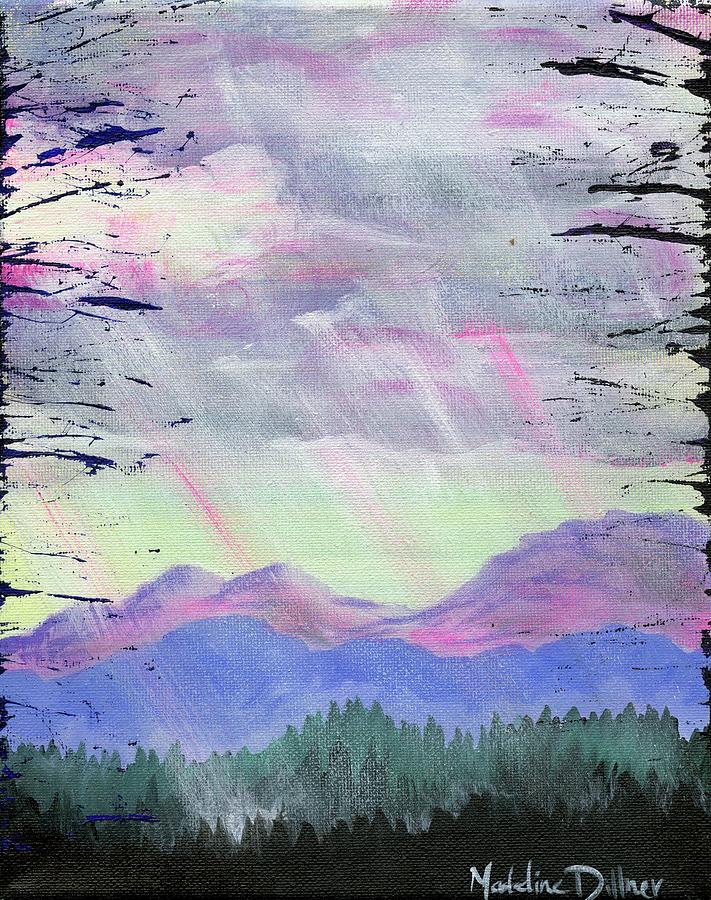 Black Hills Sunburst Painting by Madeline Dillner