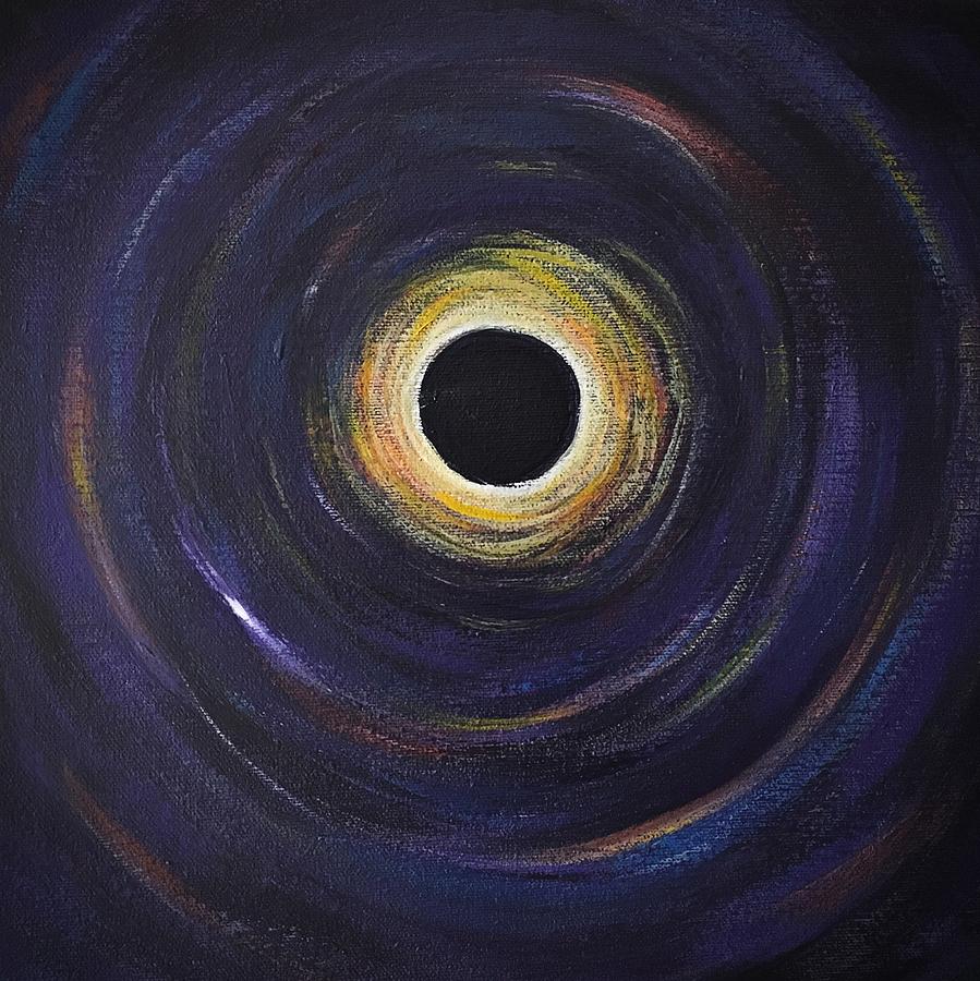Black Hole 1 Painting by Daria Yesieva-Kartsinski