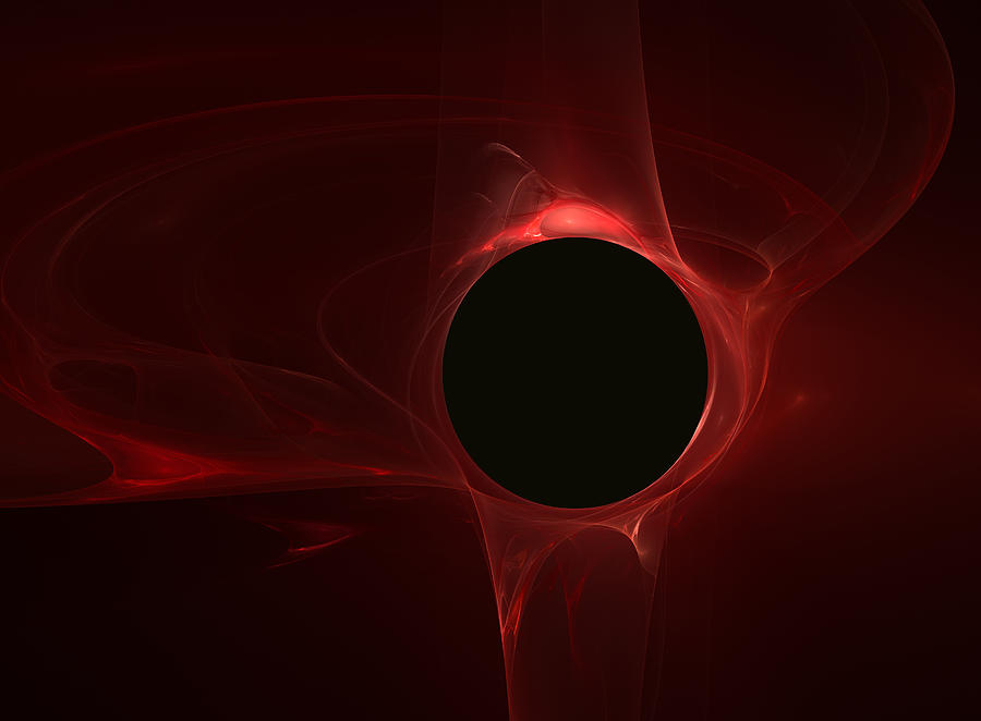 Black Hole In Red Space Photograph by Visual7