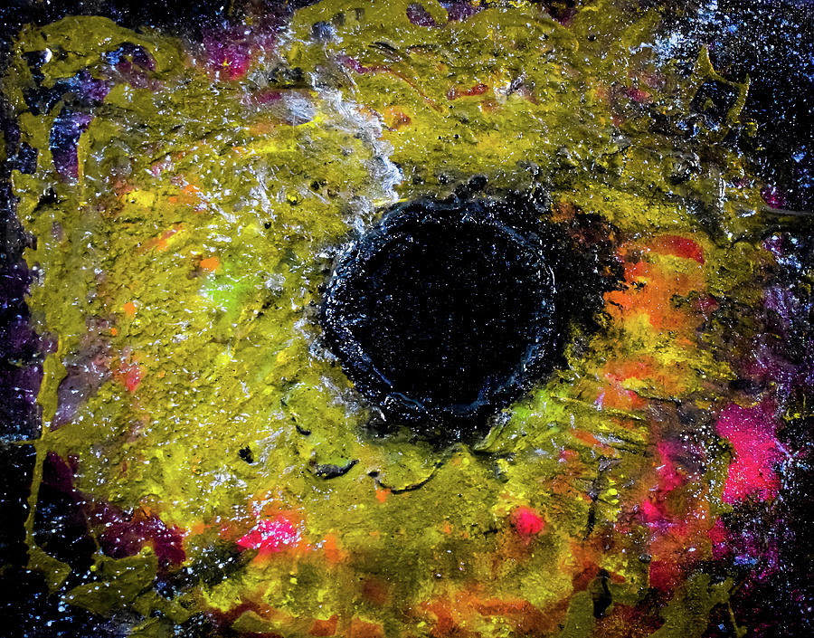 Sun Mixed Media - Black Hole Sun by Patsy Evans - Alchemist Artist