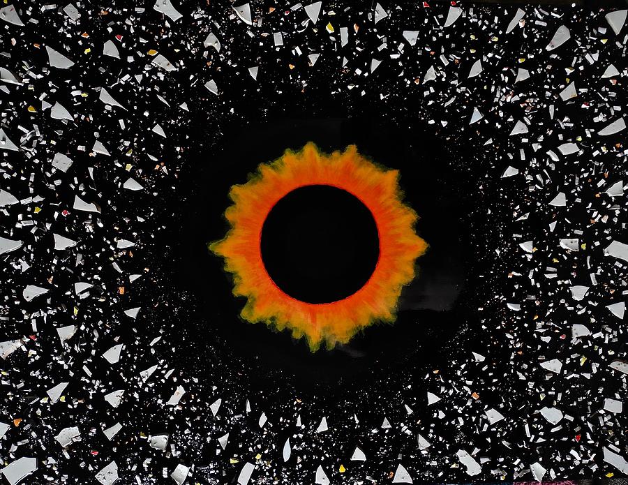 Black Hole Sun Mixed Media by Tony Cepukas